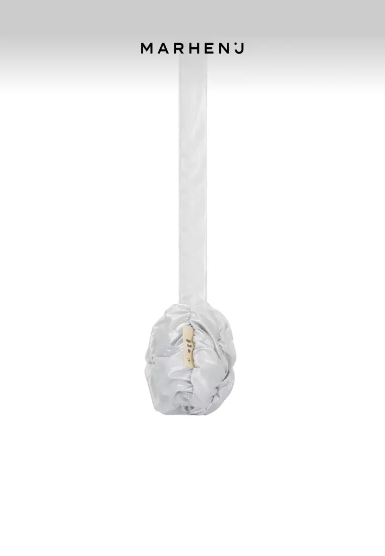 POPCORN SWING MINI Nylon Crossbody Bag Silver