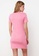 Trendyol pink Scoop Neck Bust Detail Ribbed Dress FFCDEAAE904A28GS_2