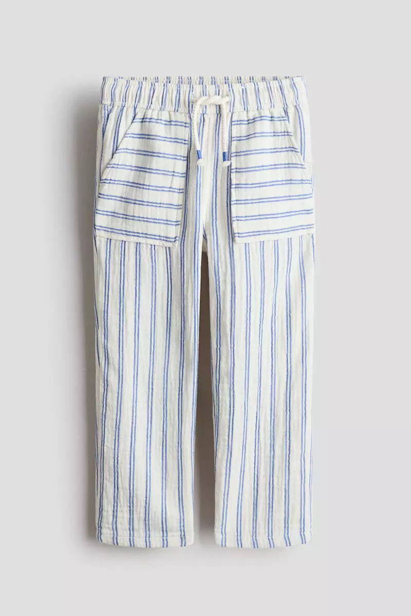 Muslin drawstring trousers