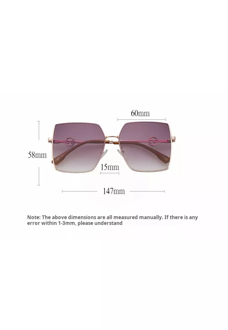 Buy OPCHIC Fashionable Gradient Color Large Frame Uv Protection