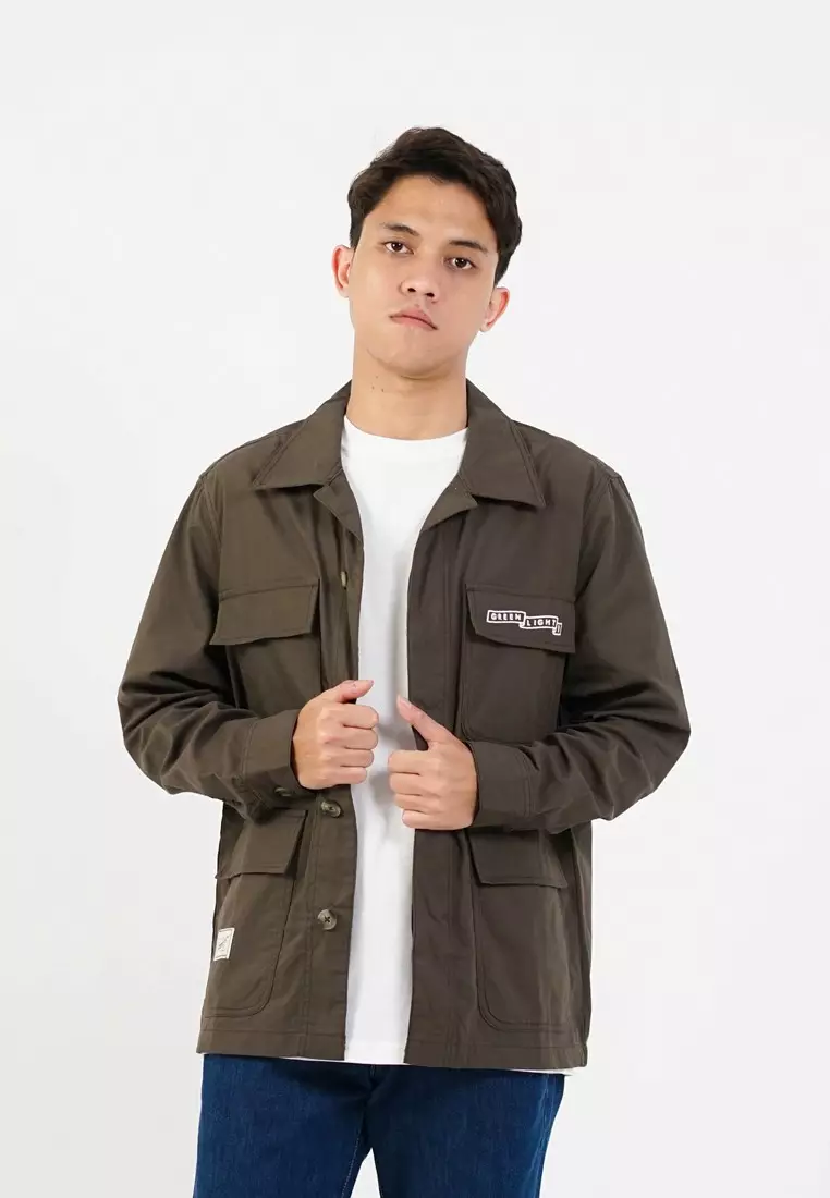 Jual GREENLIGHT Greenlight Men's Parka Jacket Regular Fit Cotton