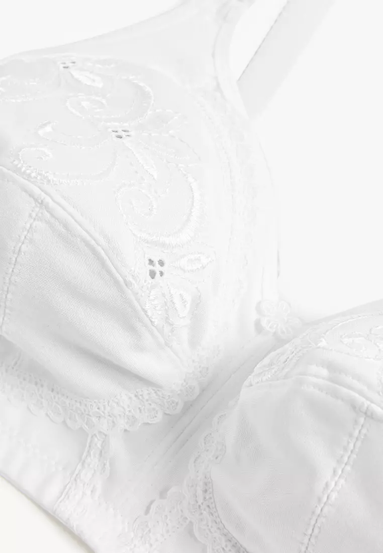 Total Support Embroidered Full Cup Bra