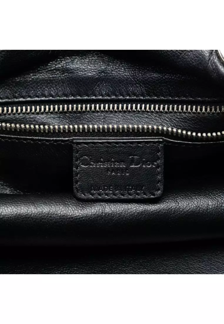 Pre-Loved Dior Medium Woven Calfskin Soft Lady Dior