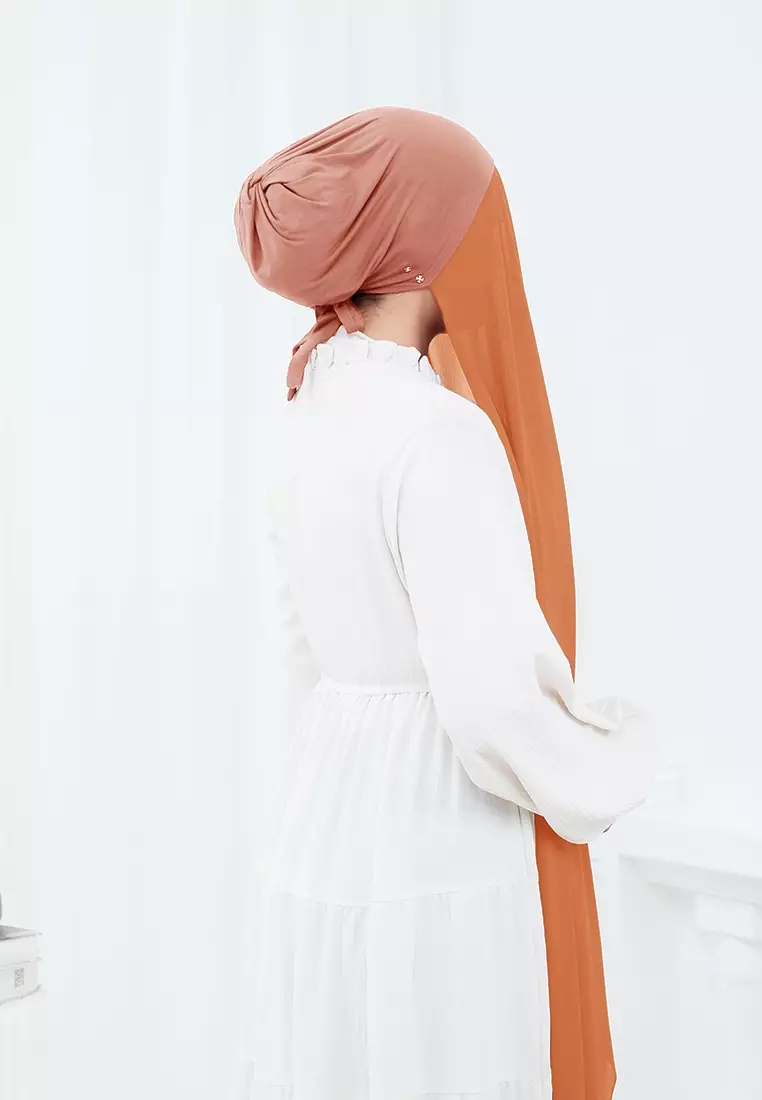 HIJAB INSTAN ELENA - DUSTY BRICK