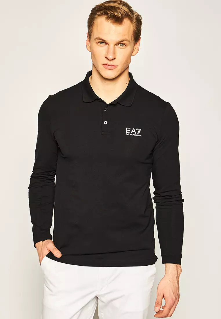 Mens armani long sleeve new arrivals polo