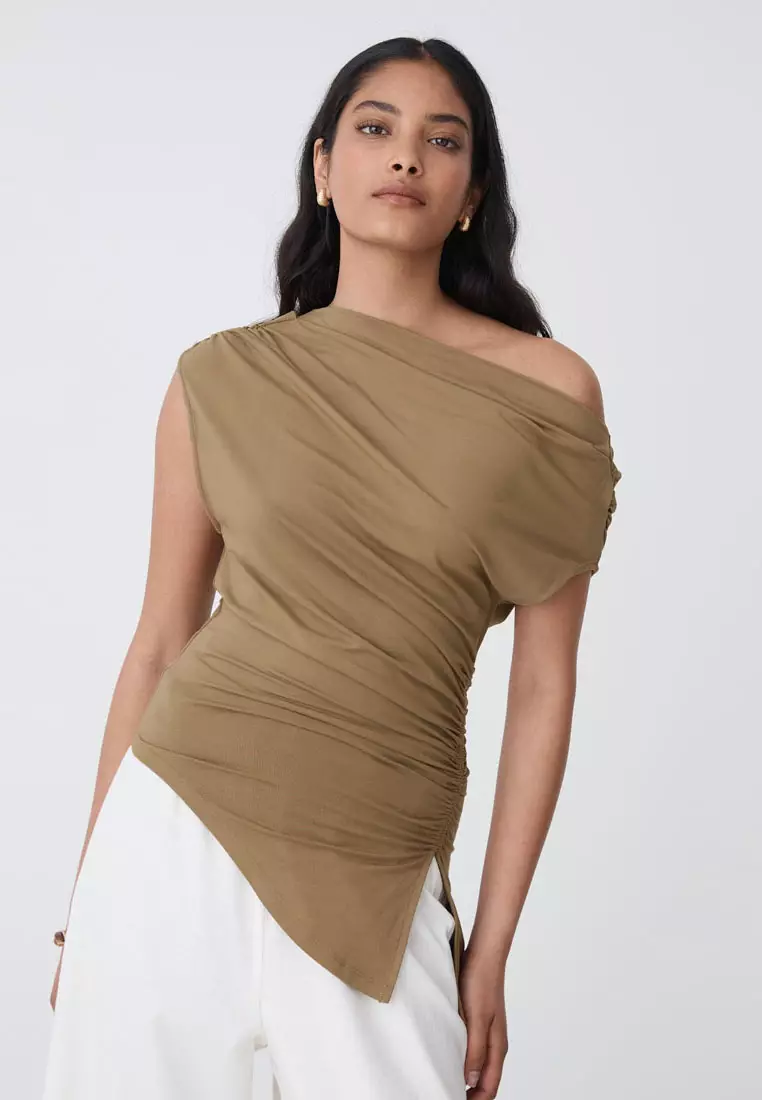 Keeley Bamboo Split Hem Top