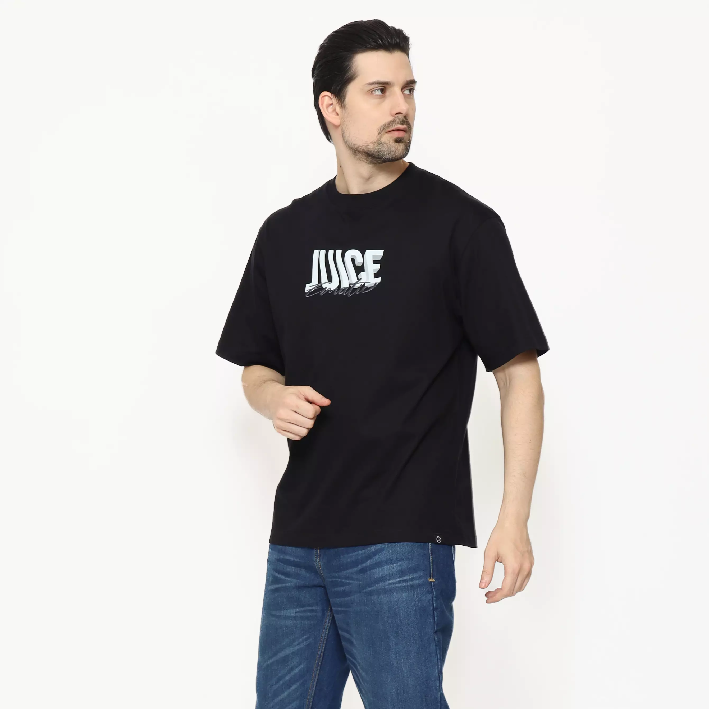 Juice Ematic Kaos lengan pendek Pria Peindre Oversize Planet Surf