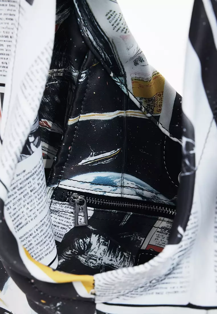 Large space newspaper shopper bag