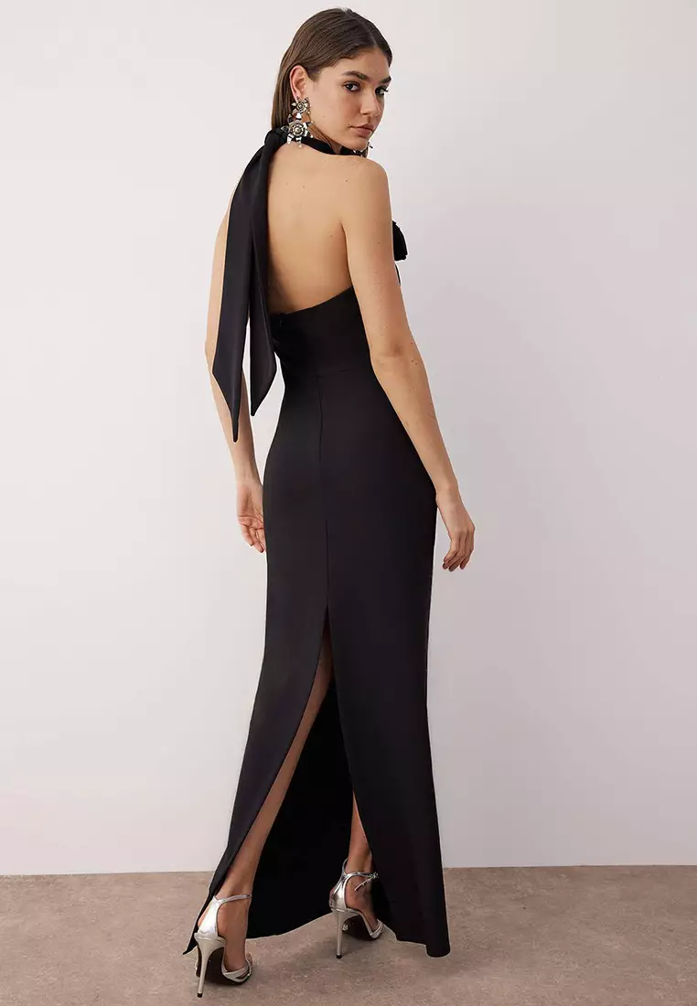 Slit Evening Dress