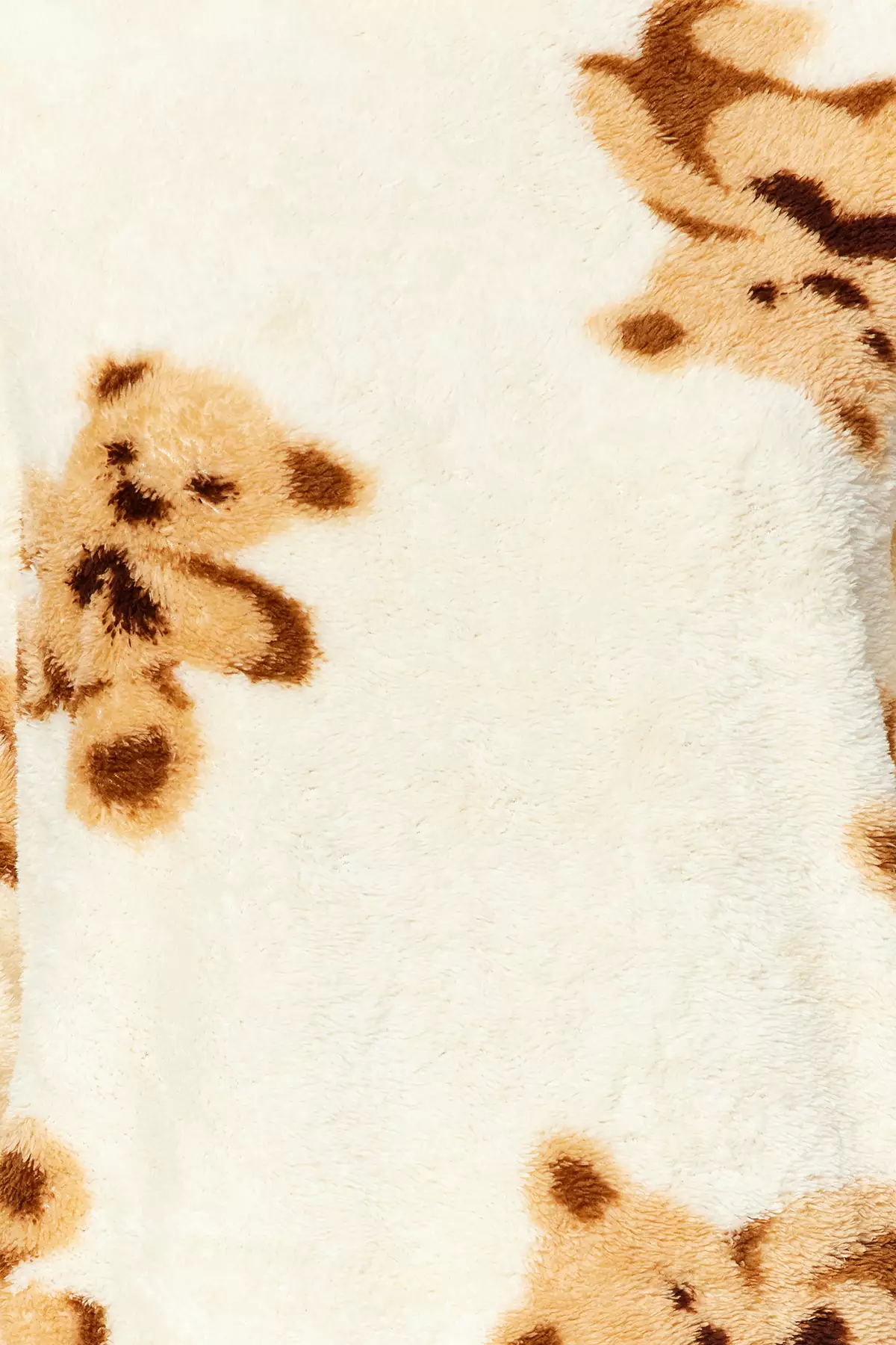 Ecru Multied Teddy Bear Wellsoft Winter Knitted Pajamas Set