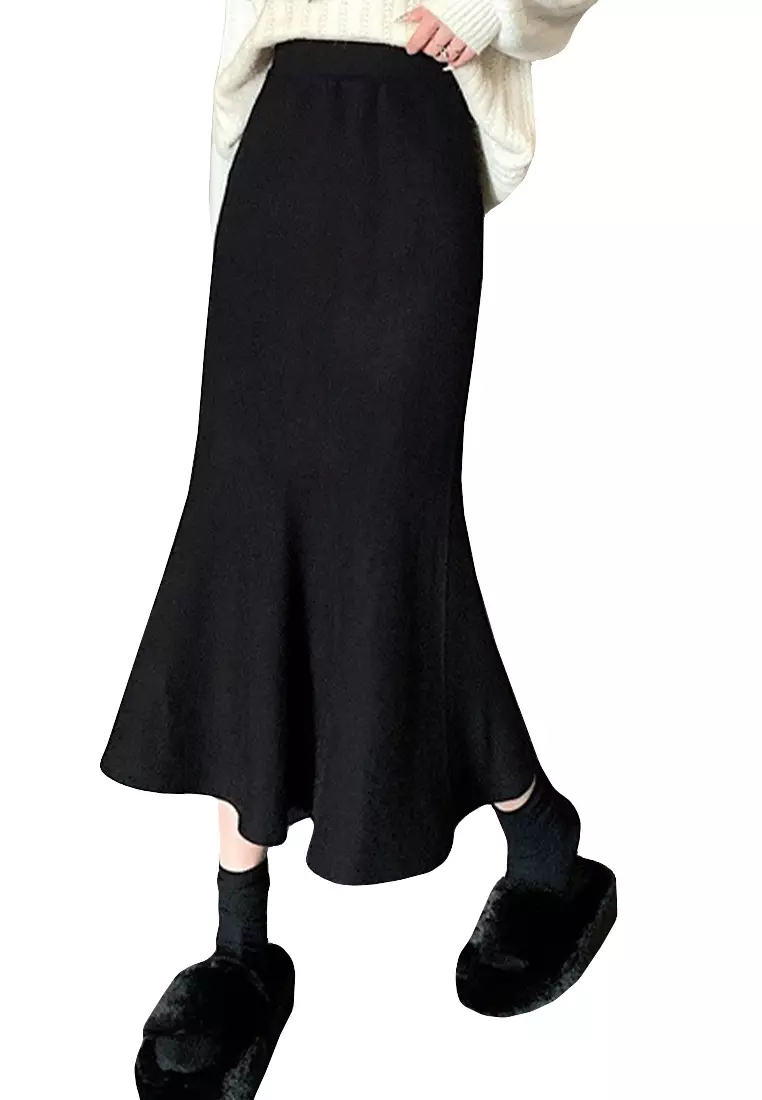 Fishtail online knit skirt