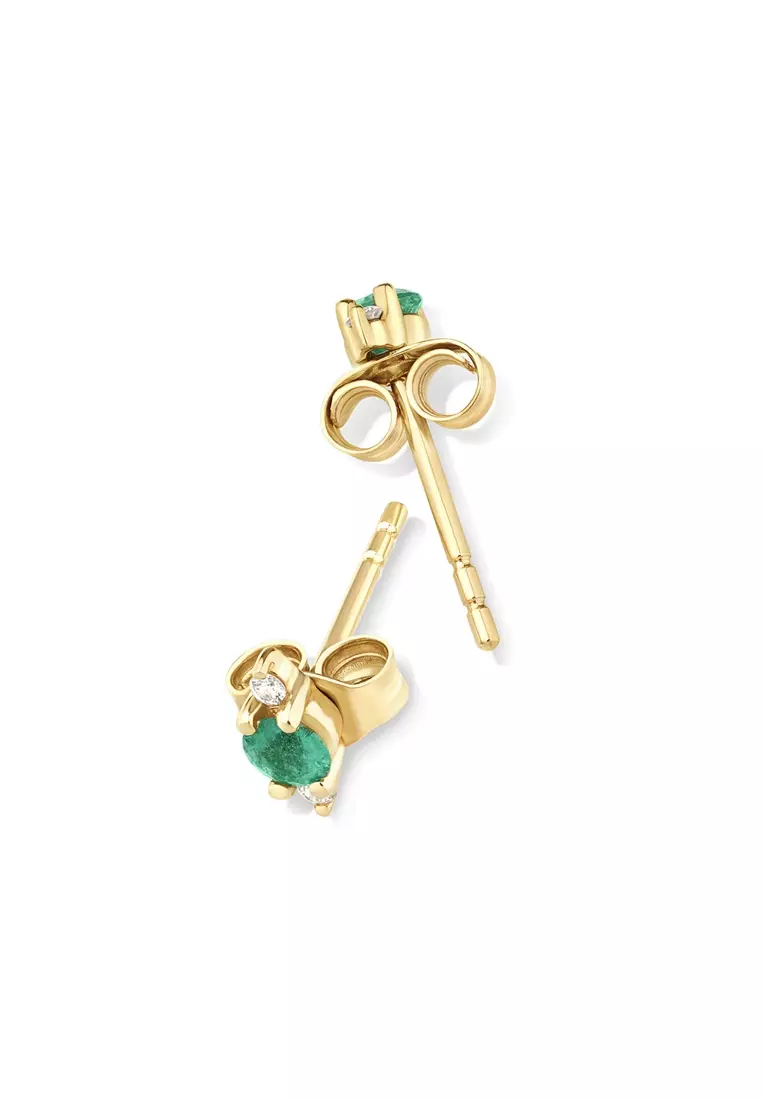 Michael hill emerald on sale earrings