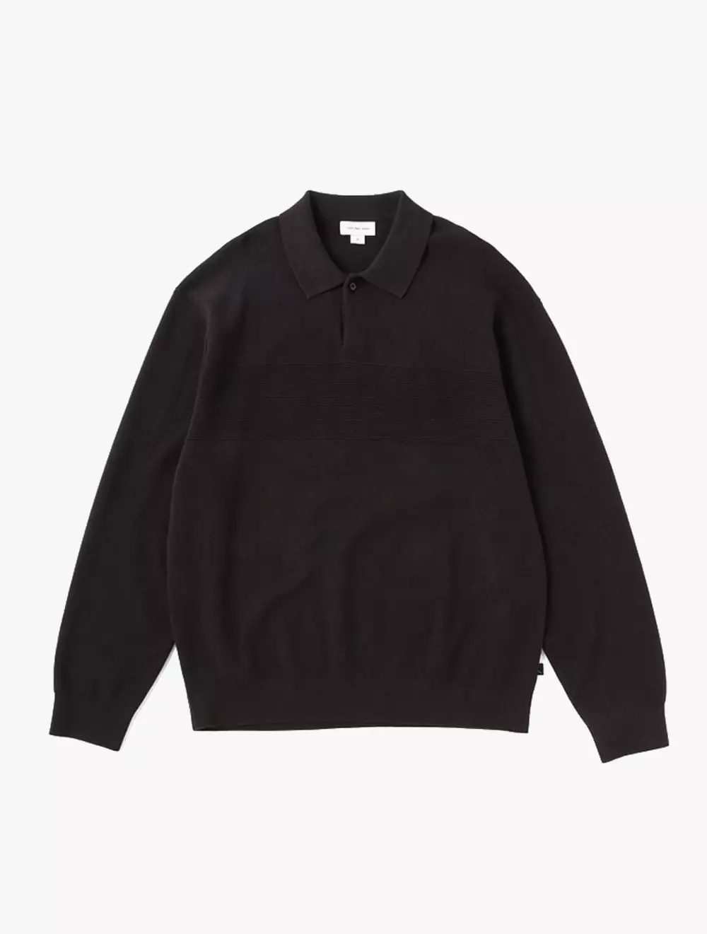 Calvin Klein Jeans - Rugby Knit Polo Sweater - Black - black
