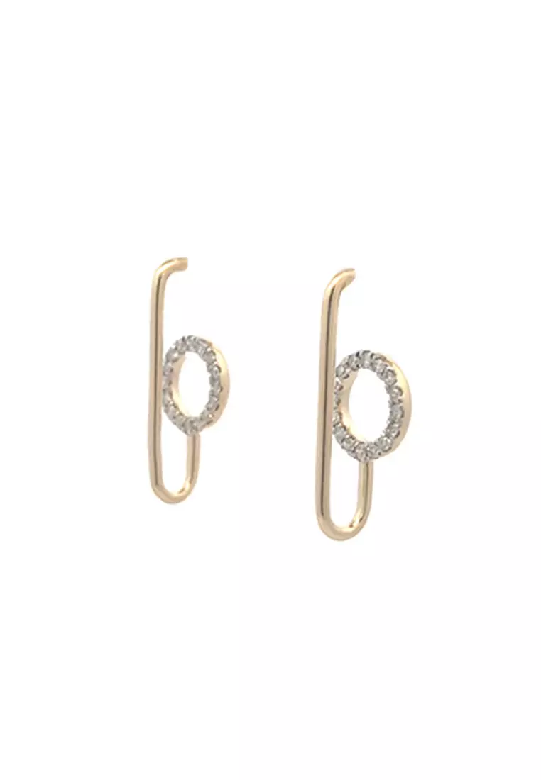 14K Versa Diamond Earrings  DE-1970