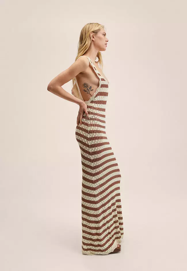 Buy Mango Striped Jersey Dress Online | ZALORA Malaysia