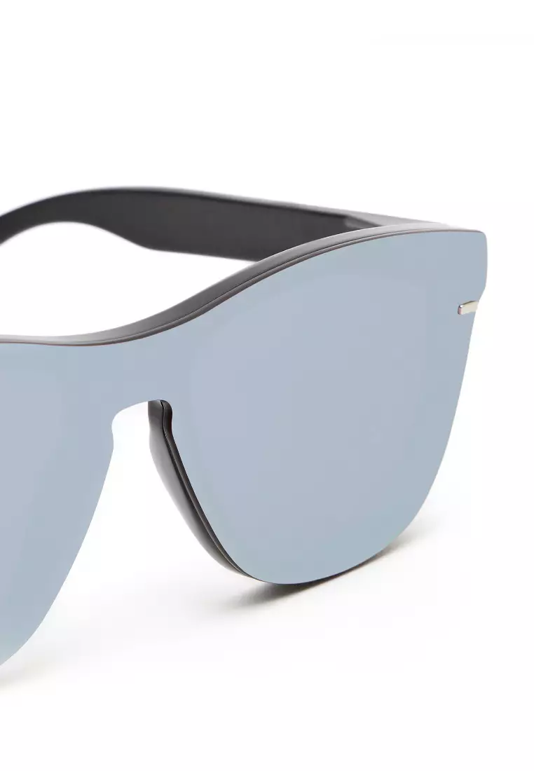 HAWKERS Chrome Black ONE VENM HYBRID Sunglasses for Men and Women. UV400 Protection. Official Product Designed in Spain