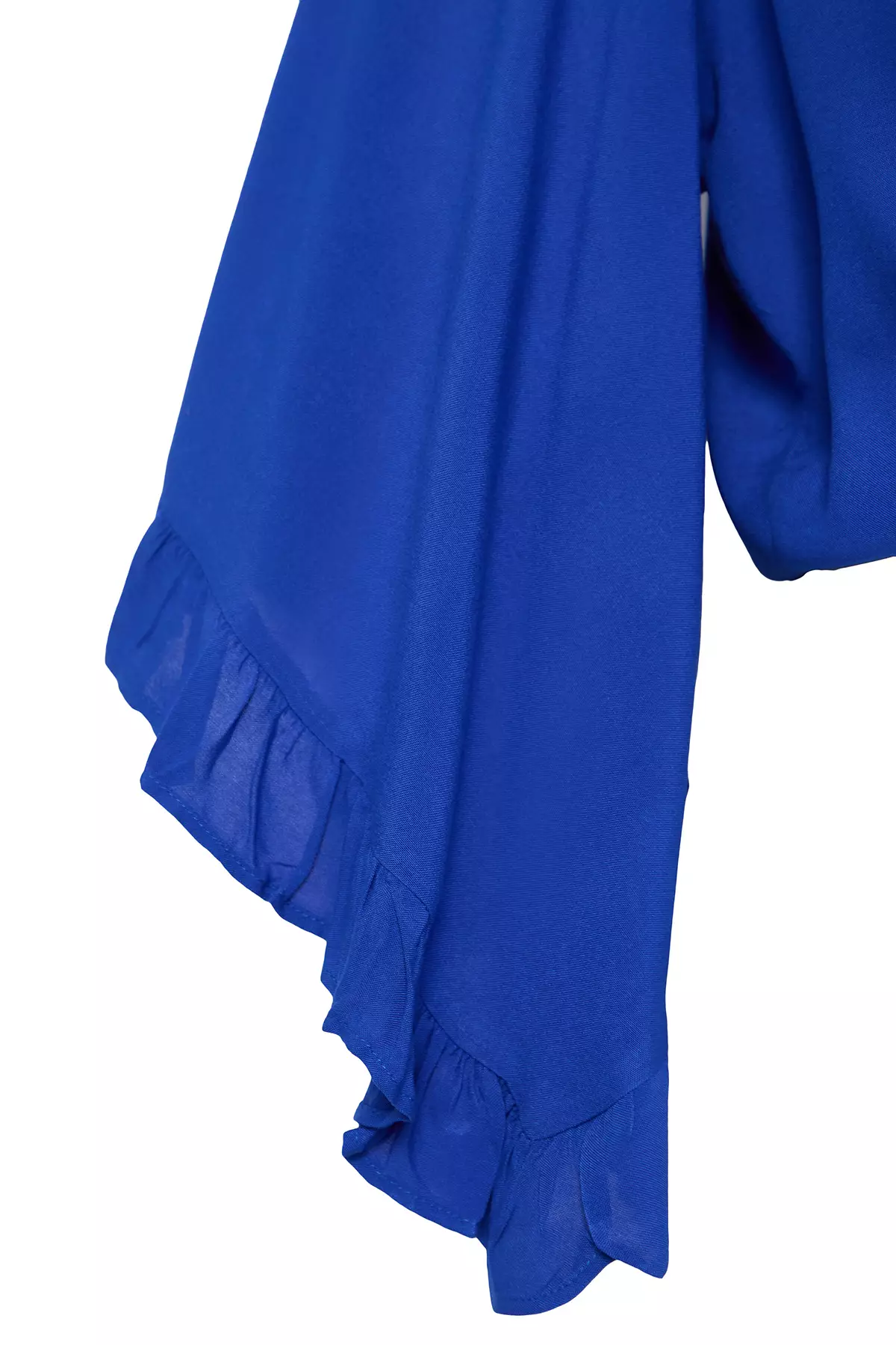 Plus Size Viscose Ruffle Beach Blouse