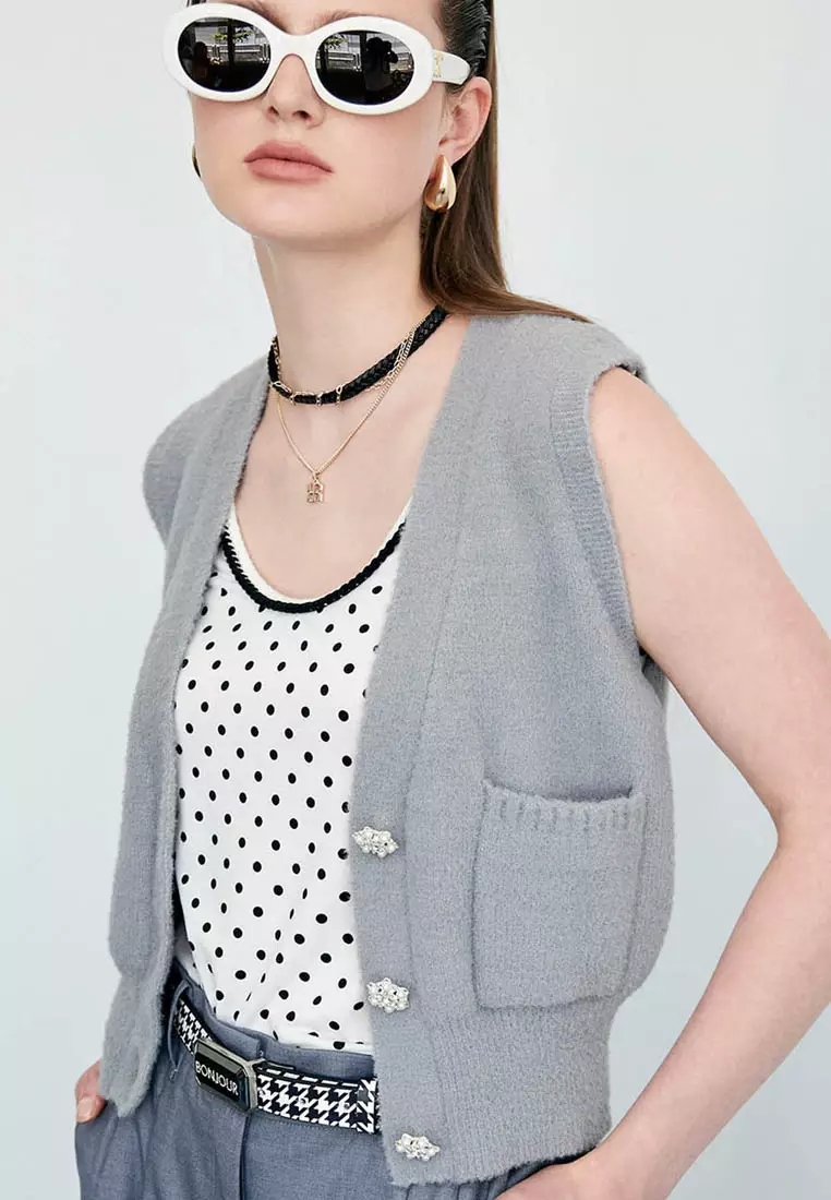 Polka Dot Print Tank Top
