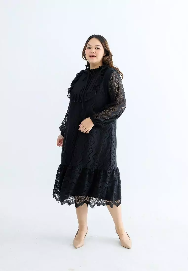 Plus Size Party Dress New Antoinette Black