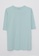LC WAIKIKI blue Crew Neck Straight Cotton Women T-Shirt AE498AACBEF202GS_5
