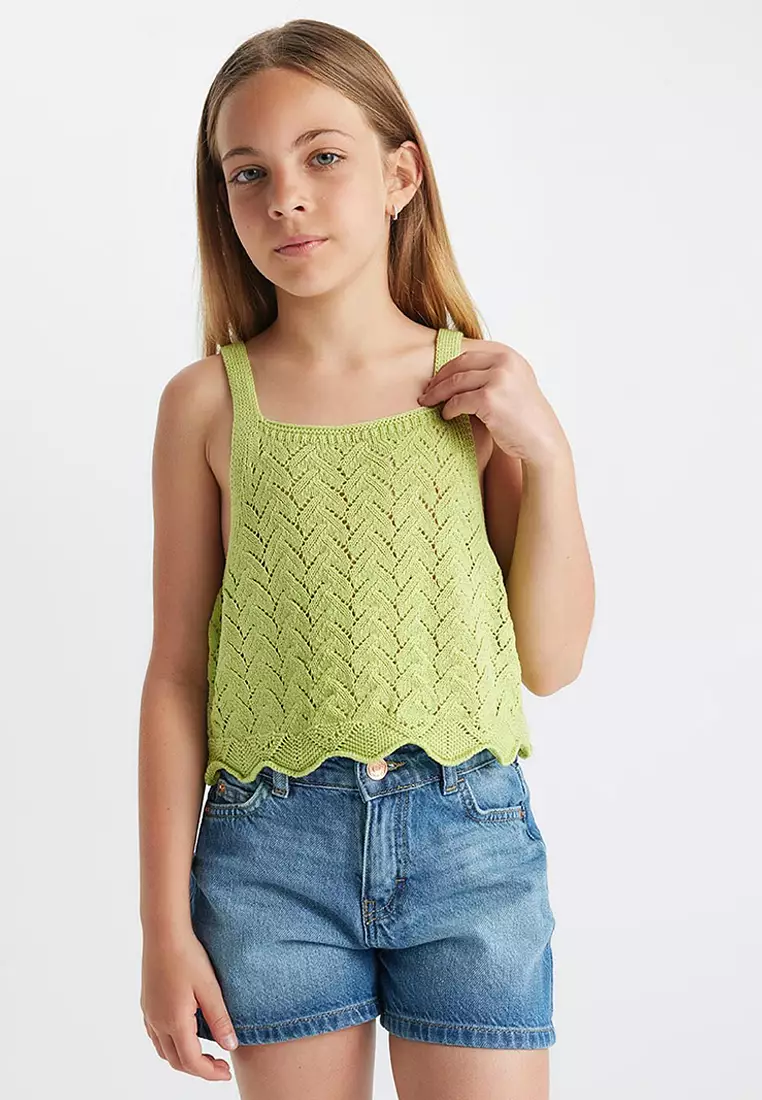 DeFacto Damen Undershirt Aus Baumwolle – V-Ausschnitt, Kurzarm, Weich & Atmungsaktiv