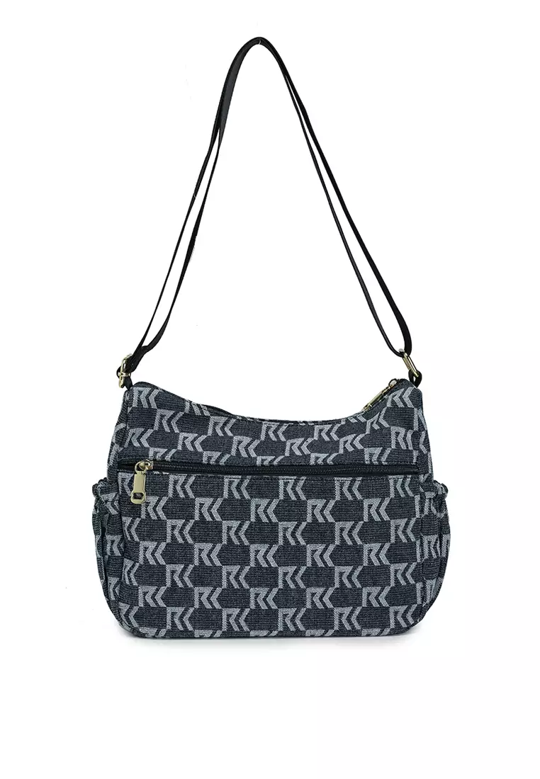Denim Fabric Sling Bag
