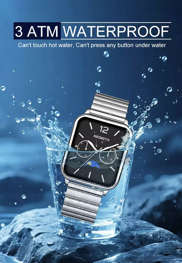 Jam Tangan Wanita Elegan Mewah Casual Anti Air Original Kekinian Tali Stainless Steel Jam Tangan Cewek black