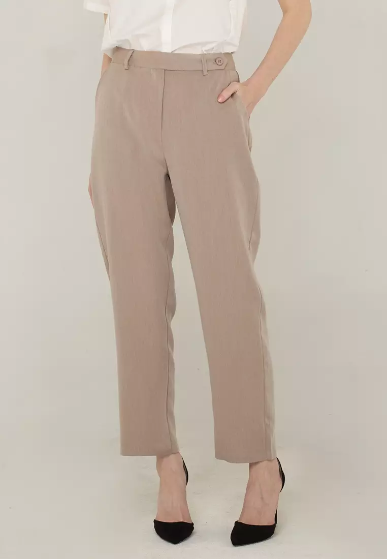 Allona Relaxed-Fit Pants with Pocket Detail