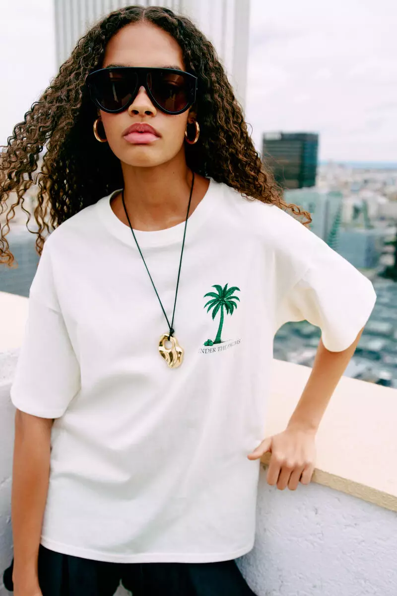 Oversized printed T-shirt