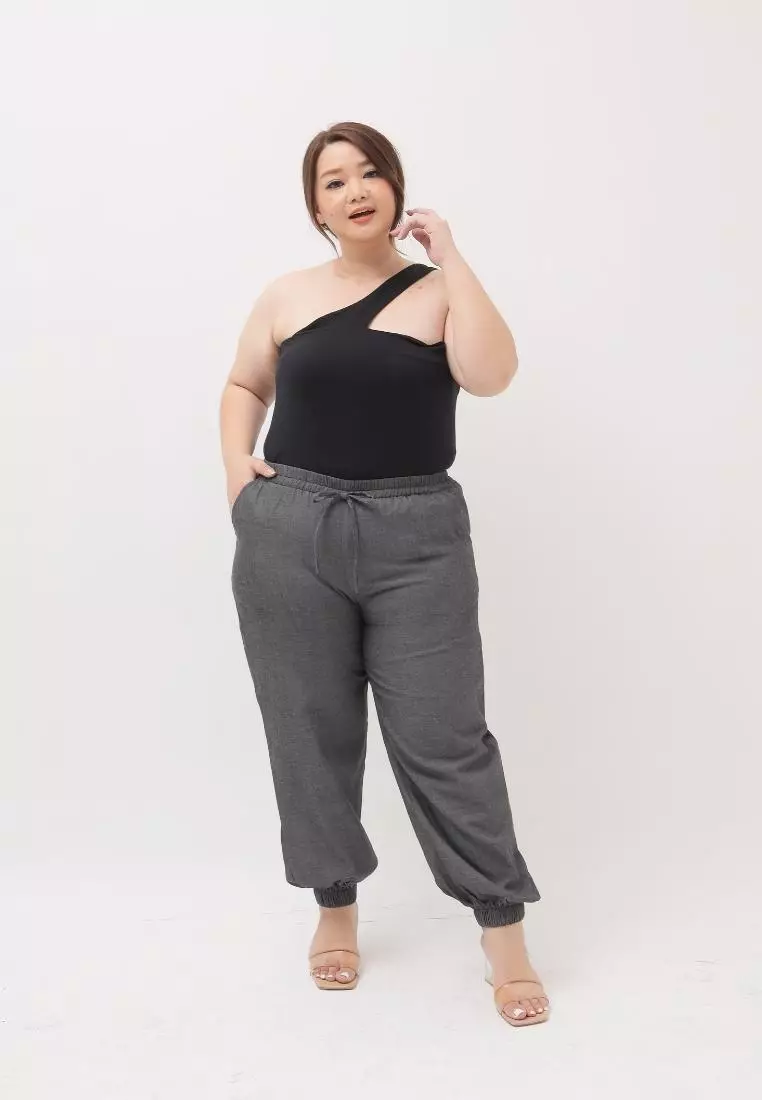 Plus Size Jogger Pants Mae Charcoal