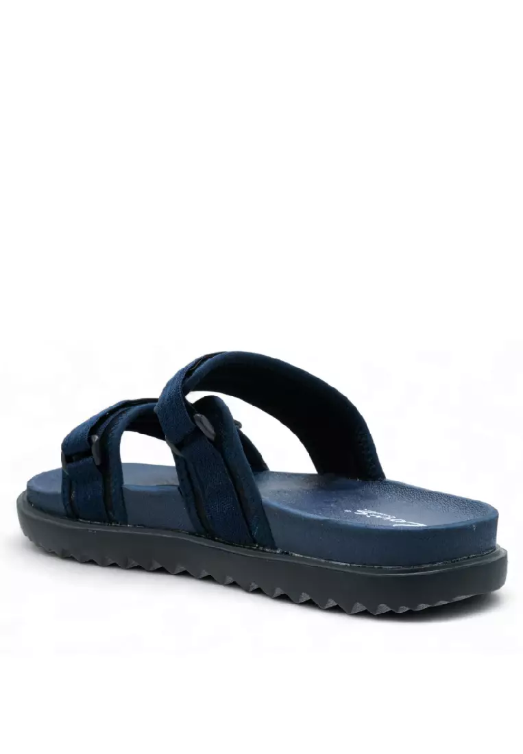 Men Slip On Faux Leather Classic Casual Sandals - 240441248