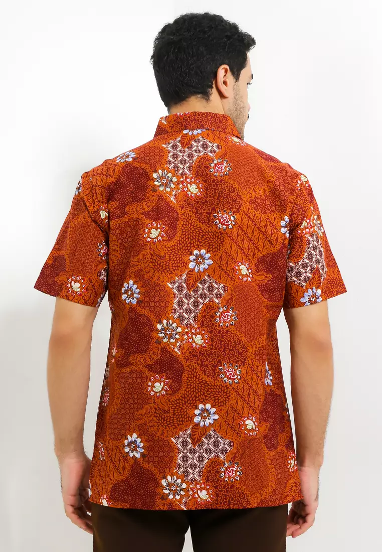 Hem Body Fit Batik Kembang Kawung