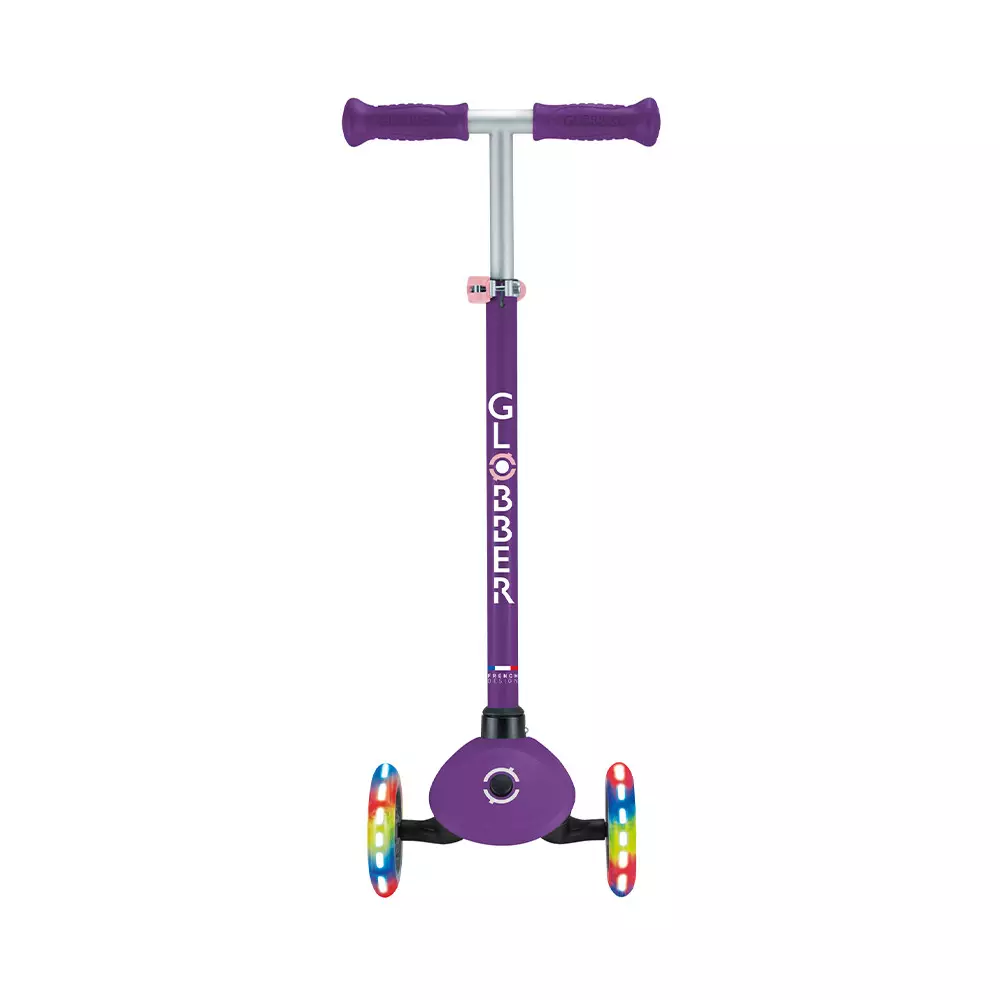 Globber Skuter Primo Dengan Lampu V2 - Ungu