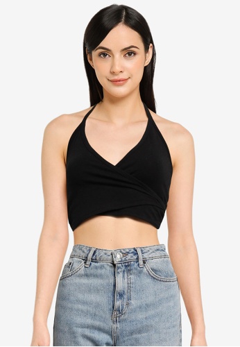 Hollister black Bare Wrap Halter Top 363DBAA9D9675DGS_1