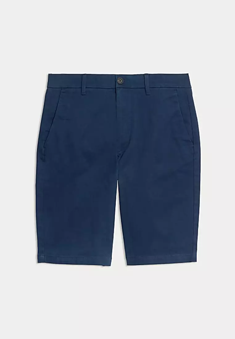 Regular Fit Stretch Chino Shorts