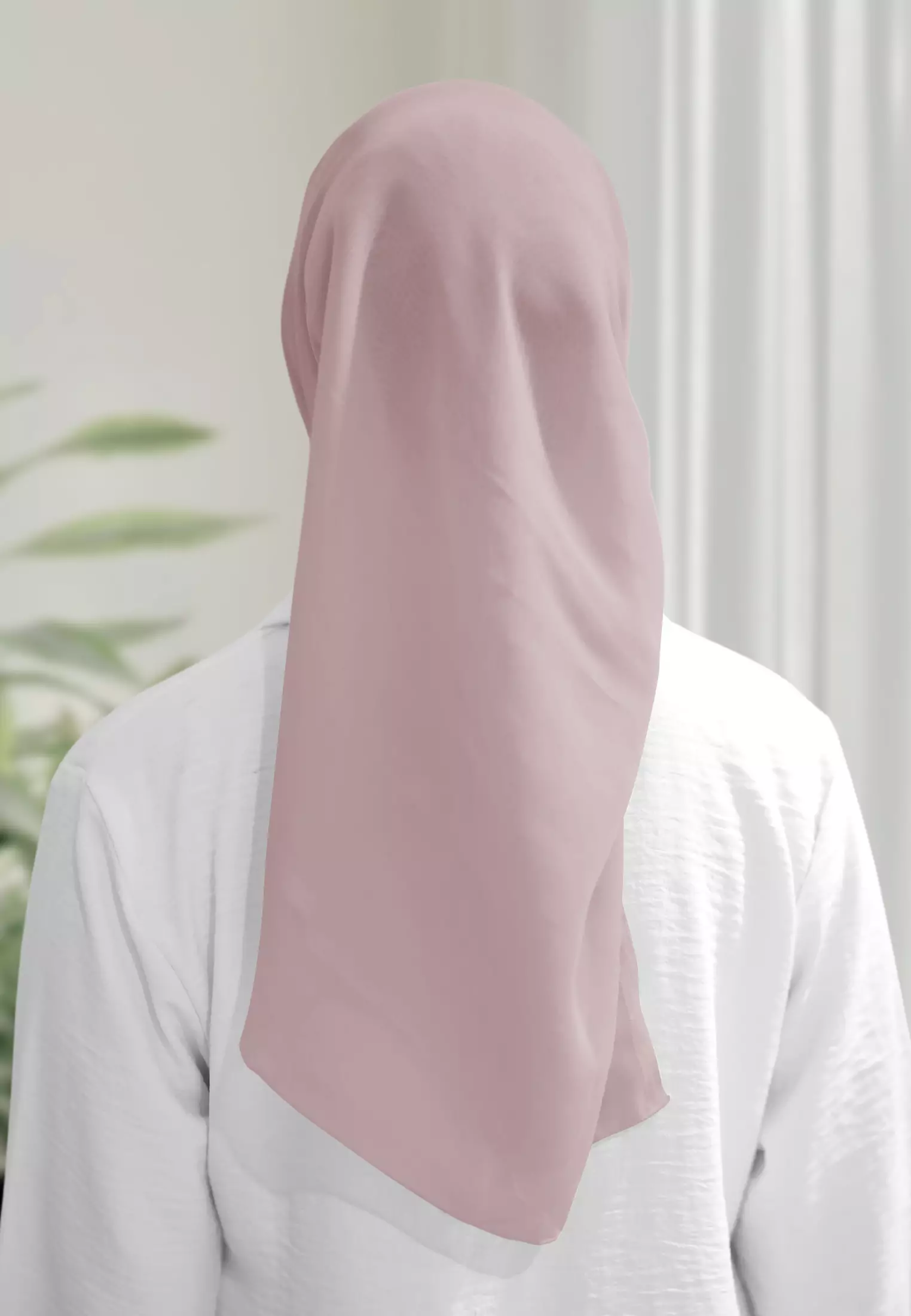 Haura Scarf Paris | Hijab Segiempat | Plain Paris Hijab Polos - Violet Lite