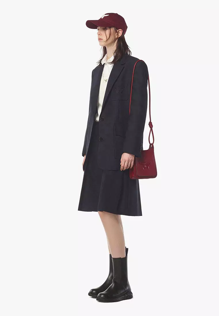 Himmel Hobo in Embossed Logo Leather