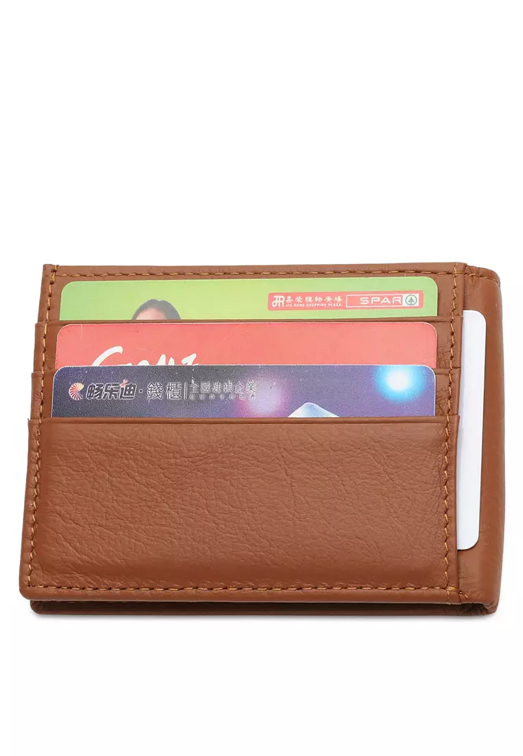 Men's Genuine Leather RFID Blocking Bi Fold Wallet