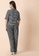 Indya blue Striped Cotton Crop Shirt and Belted Pyjama Set 83856AA2B3B44CGS_2