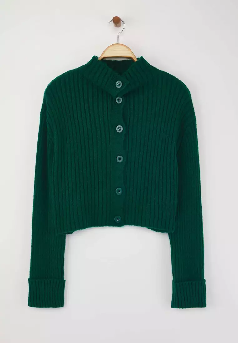 Oversized Collar Cardigan