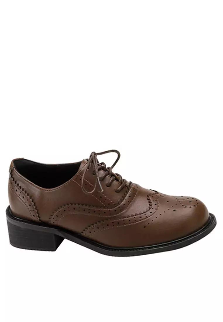 Discount on Twenty Eight Shoes  shoes - SKU: 4CM Brogue Faux Leather Oxford Shoes TE718-5