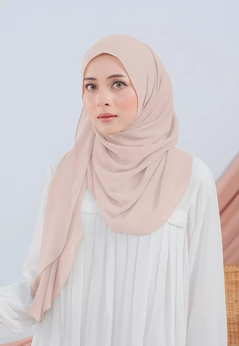 HIJAB INSTAN SABIYA - PEACH CREAM