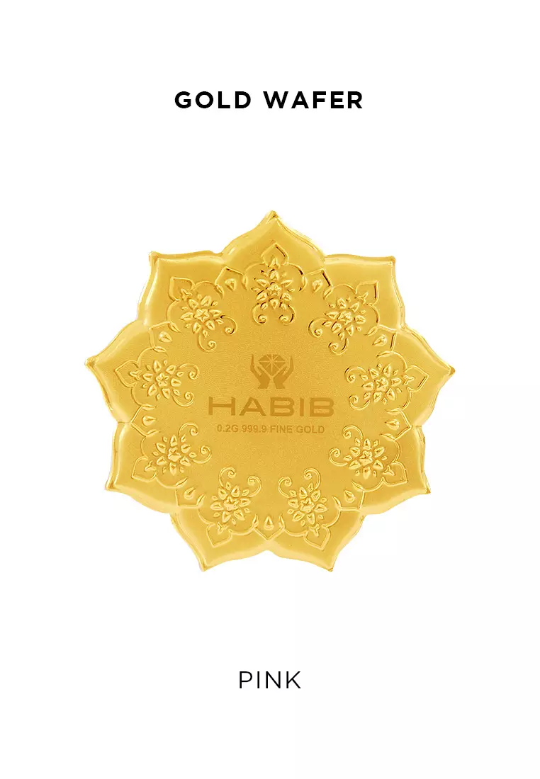 HABIB Ferdous Collection Rosette Edition (Blue) | 999.9 Gold Wafer (0.20g)