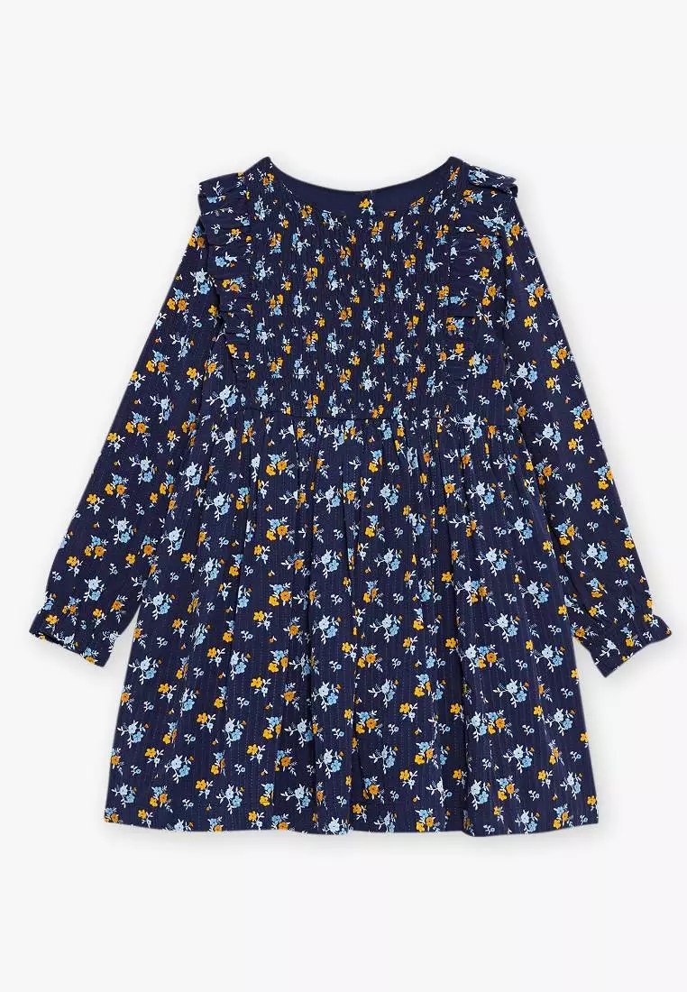 Navy Floral printed Dress