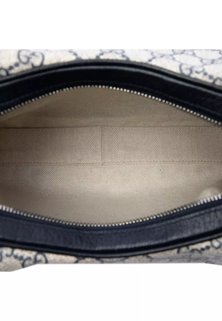Pre-Loved Gucci Large Gg Supreme Web Attache Crossbody