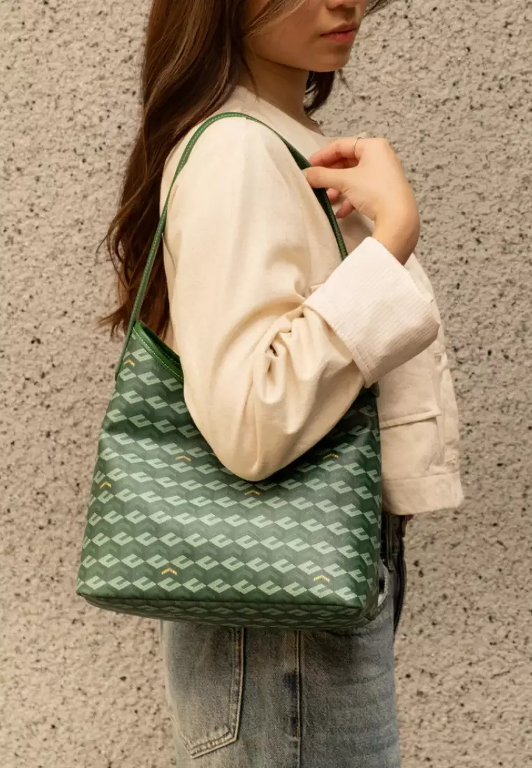Alesso Medium Hobo Bag Green