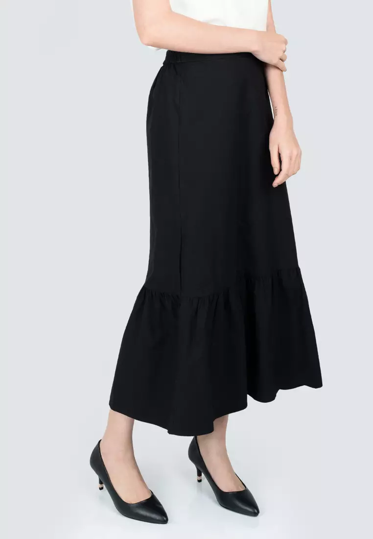 Polo Haus - Women’s Tiered Long Skirt WBLS003