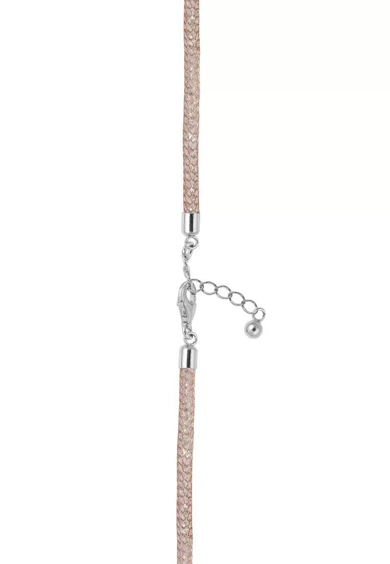 GOLDHEART Sterling Grace Pearl Necklace, Single Rose