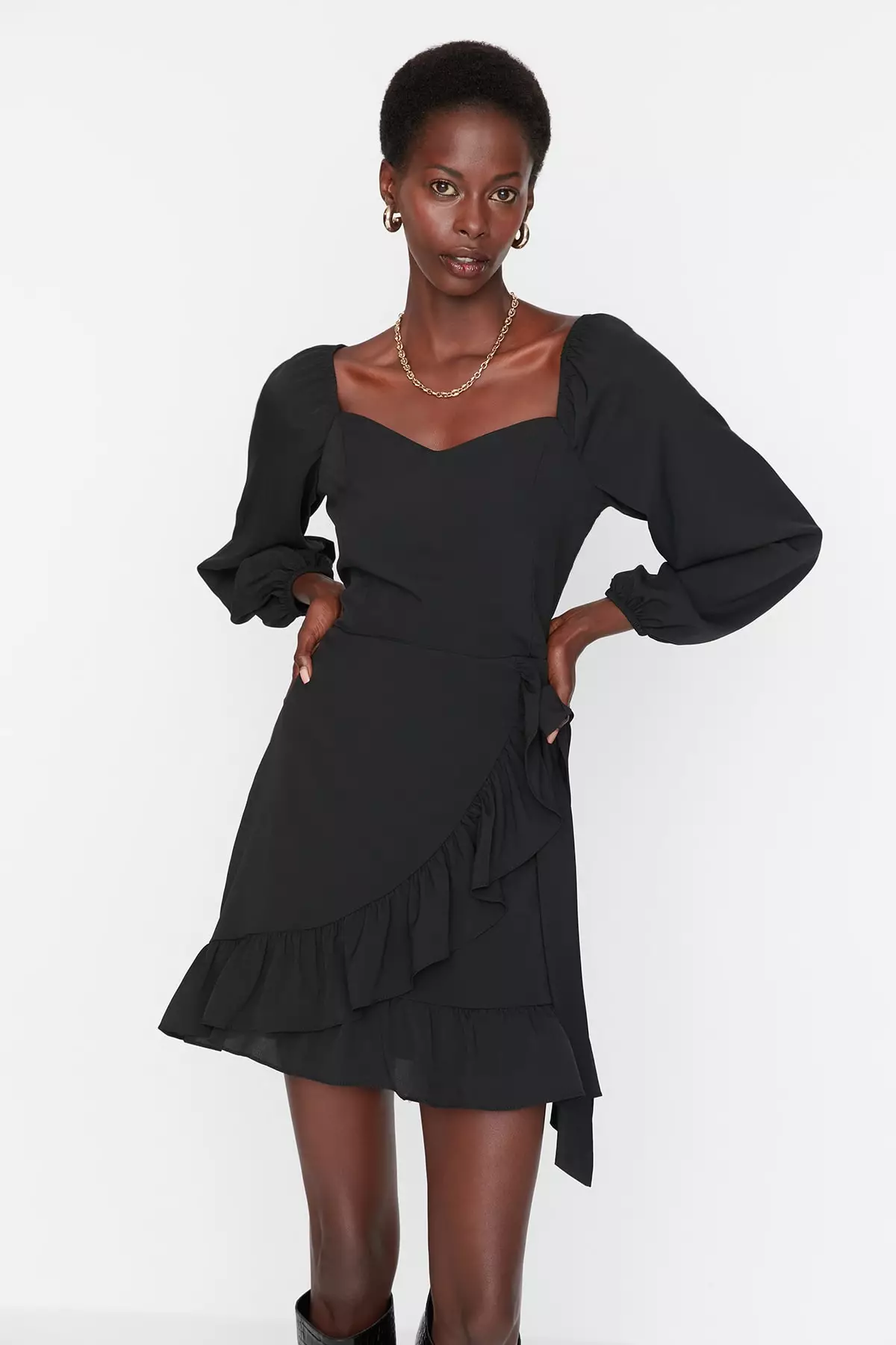 Full sleeve short dresses hotsell