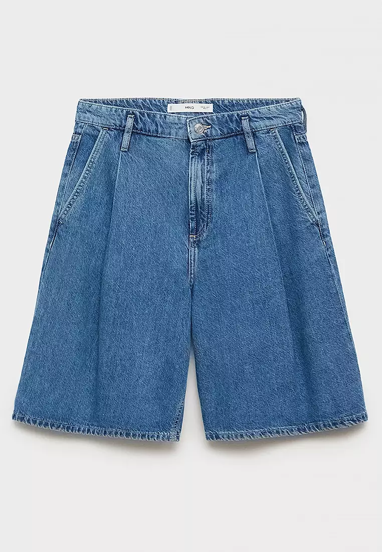 Bermuda Wide Leg Darts Shorts